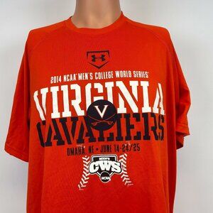 Under Armour Virginia Cavaliers 2014 College World Series T Shirt Baseball L
